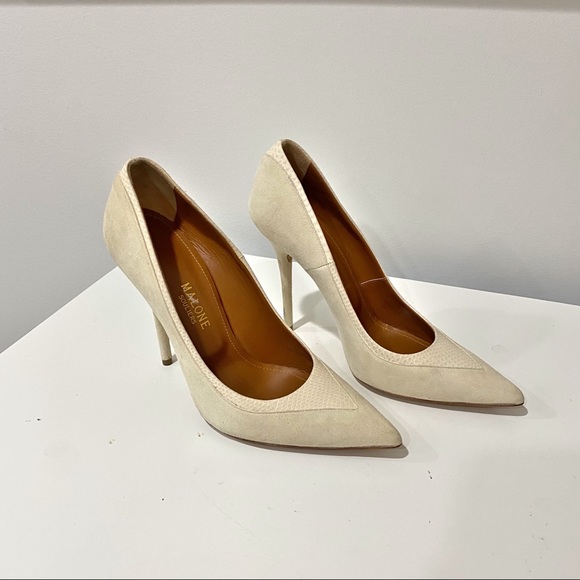 Malone Souliers leather nude pumps Sz 40 Italy - Picture 2 of 8